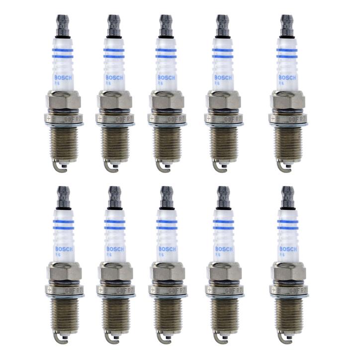 شمع خودرو بوش مدل FR7DC+8 بسته 10 عددی
